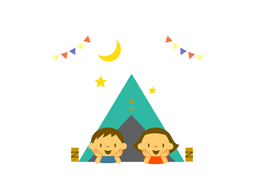 summer camp illustration