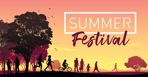 summer festival vector illustration