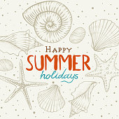 Summer Holidays background. Vector Illustration. Eps 10
