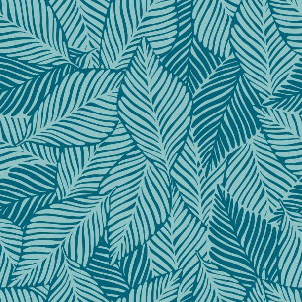 Summer nature jungle print. Exotic plant. Tropical pattern, palm leaves seamless Summer nature jungle print. Exotic plant. Tropical pattern, palm leaves seamless vector floral background. tropical pattern stock illustrations