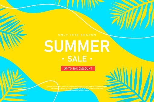 Summer sale seasons promotion background