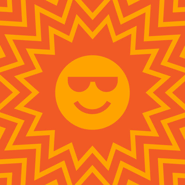 Summer Sun Illustration–Opt.3 vector art illustration