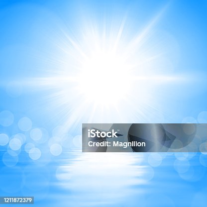 istock Summer Sun Over the Blue Water 1211872379