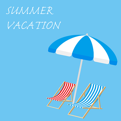 Summer Vacation Simple vector Illustration