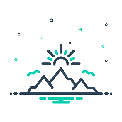 Icon for summit, top, peak, mountain, top, pinnacle, vertex, nature, hill