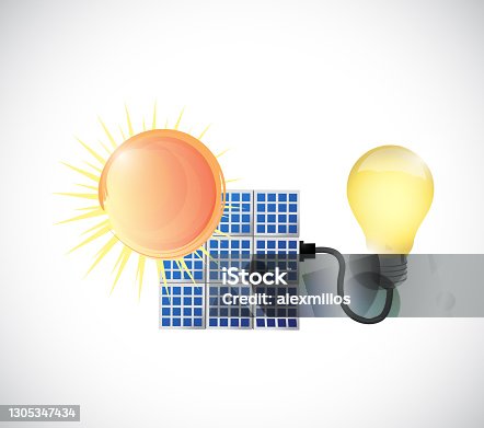 istock Sun, solar panel and energy illustration 1305347434