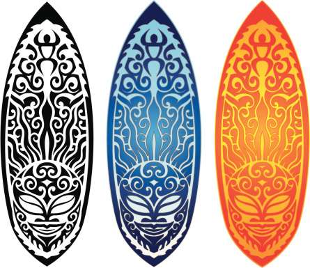 Sun Tribal Surfboard