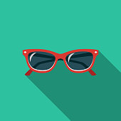 istock Sunglasses Flat Design Travel & Vacation Icon 1008581654