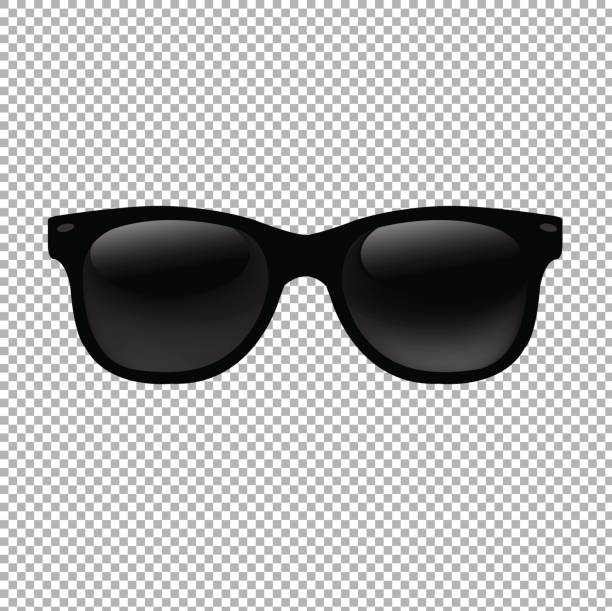 okulary przeciwsłoneczne w przezroczystym tle - sunglasses stock illustrations