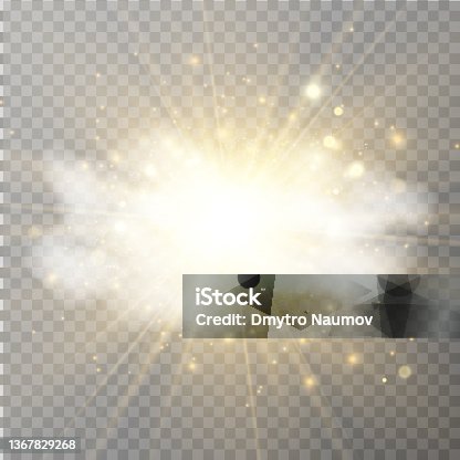 istock Sunlight shines through the clouds 1367829268