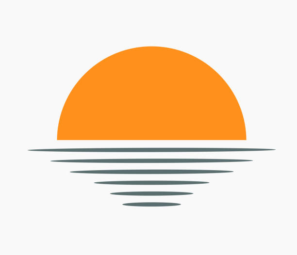 海上的日落圖示。 - peace logo 幅插畫檔、美工圖案、卡通及圖標