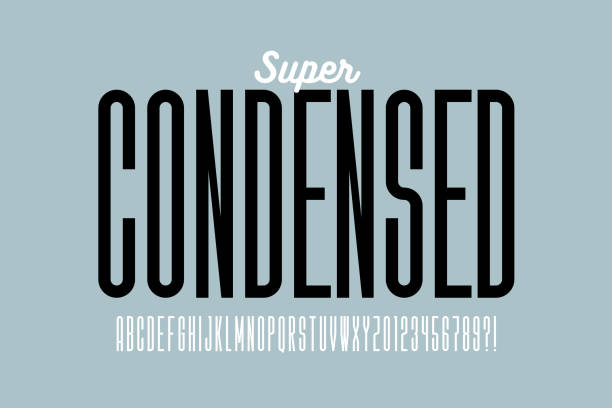 super condensed style font - 厚 幅插畫檔、美工圖案、卡通及圖標