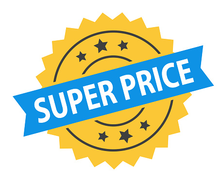 Super Price - Stamp, Imprint, Seal Template. Grunge Effect. Vector Stock Illustration