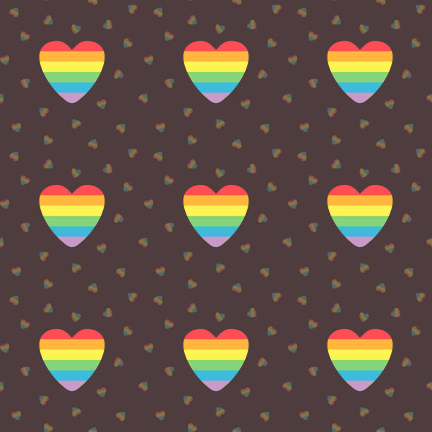 support LGBT concept. seamless pattern with lgbt hearts. gay community poster for social media and social networks. LGBTQ + symbol of Love. lgbt rainbow hearts. Gay Pride Month in USA. Vector flat style. support LGBT concept. seamless pattern with lgbt hearts. gay community poster for social media and social networks. LGBTQ + symbol of Love. lgbt rainbow hearts. Gay Pride Month in USA. Vector flat style. nyc pride parade stock illustrations