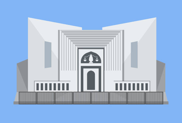 ilustraciones, imágenes clip art, dibujos animados e iconos de stock de tribunal supremo - pakistán - supreme court building