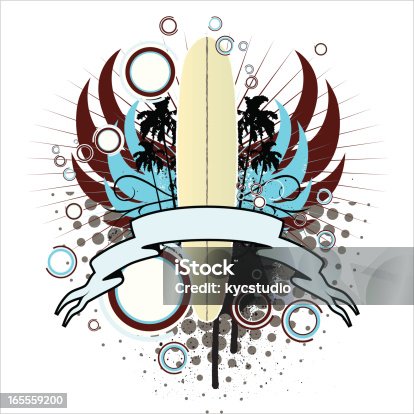 istock surf emblem - wings 165559200