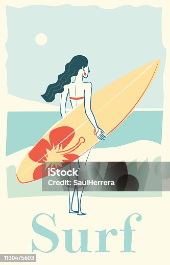 istock Surf Girl 1130475603