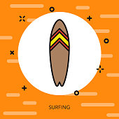 istock Surfboard Australia Icon 1131871274