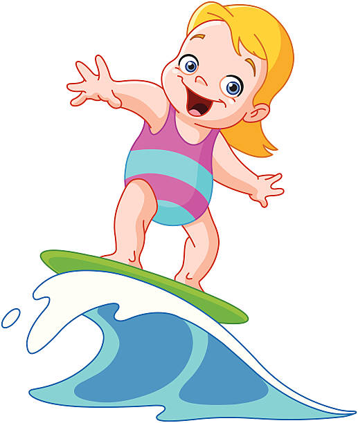 Surfing Girl Drawing Illustrations, Royalty-Free Vector Graphics & Clip ...