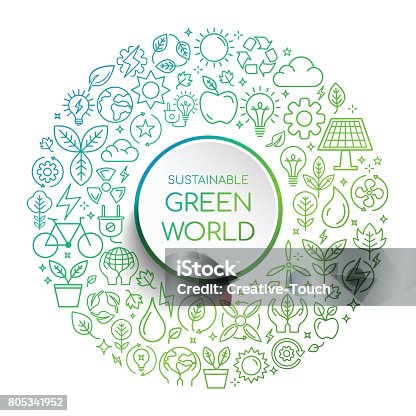 istock Sustainable Green World 805341952