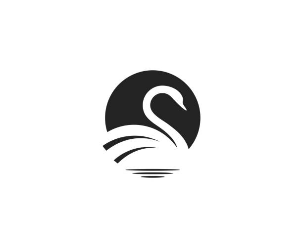Swan icon This illustration/vector you can use for any purpose related to your business. swan stock illustrations