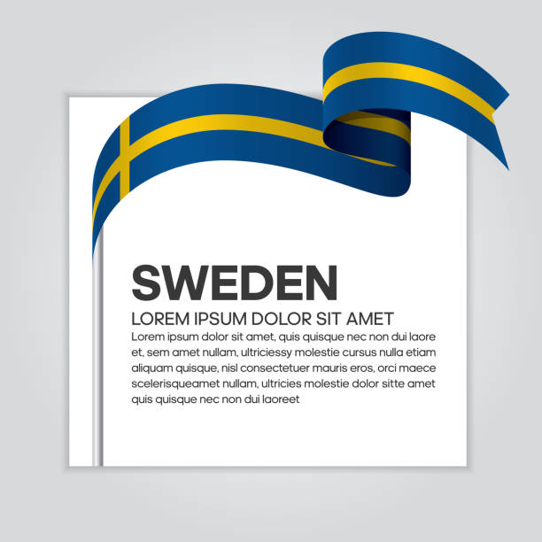 Sweden flag background Sweden, flag, country, culture, background, vector royalty free commercial use drawing stock illustrations