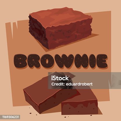 istock Sweet chocolate fudge brownie square 1169306231