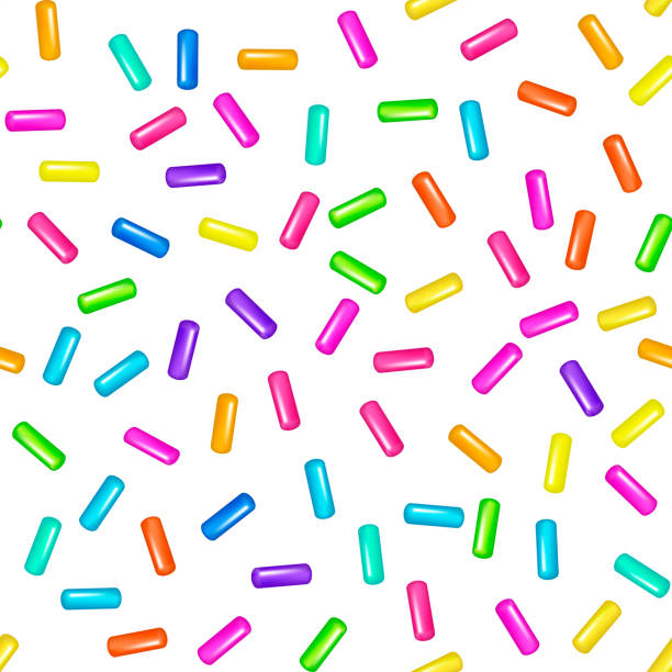 Sprinkles White Background Illustrations, Royalty-free Vector Graphics CD8