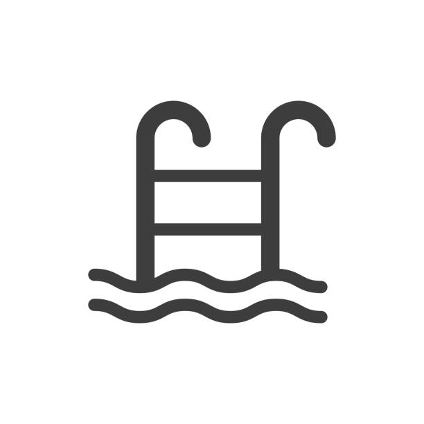 schwimmbad icon - pool stock-grafiken, -clipart, -cartoons und -symbole