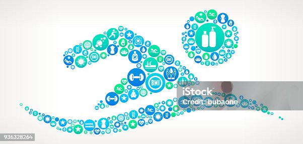 istock Swimming  Spa and Wellness Vector Icon Pattern 936328264