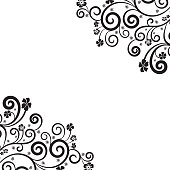 Knick Knack, Floral Pattern, Vector, Swirl, Calligraphy
