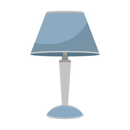 Table Lamp Vector Design Illustration Isolated On White Background ...