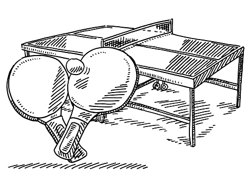 Tennis De Table Sport Dessin Vecteurs libres de droits et Tennis De Table Sport Dessin Vecteurs libres de droits et