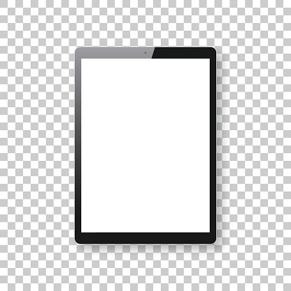 Tablet Pc isolated on blank background - Tablet Pc Template
