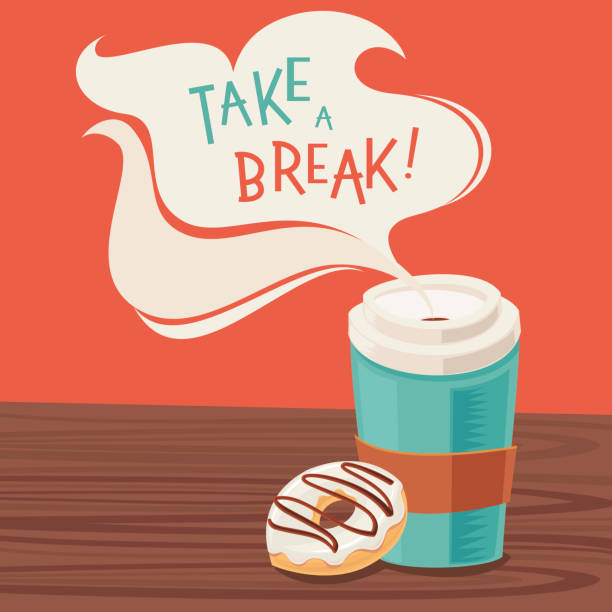 Take a break! vector art illustration