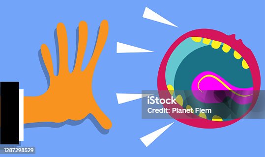 istock Talk to the hand 1287298529