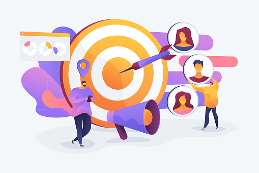 Target audience concept vector illustration