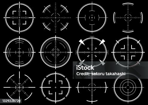 istock Target scope vector illustration material 1329228720