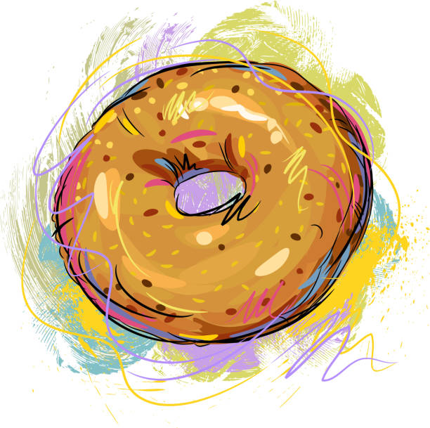 Best Bagel Illustrations, Royalty-Free Vector Graphics ...