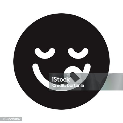 istock Tasty Emoji Glyph Icon 1304994082