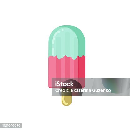 istock Tasty ice cream Summer popsicle vector illustration 1311909989