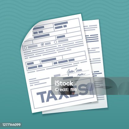 istock Tax Form Documents 1277144099