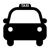 istock Taxi icon on white background 1324556710