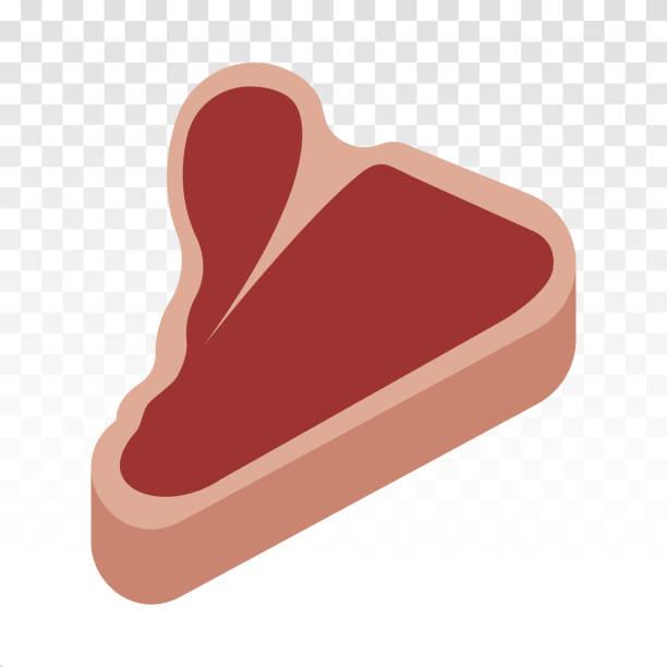 illustrazioni stock, clip art, cartoni animati e icone di tendenza di t-bone bistecca bistecca alimenti icona piatta per app e sito web - fiorentina