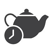 istock Tea brewing time vector icon 1385635811