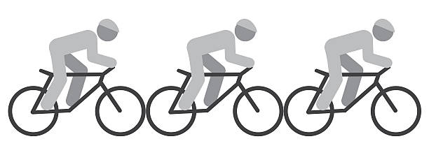 ilustraciones, imágenes clip art, dibujos animados e iconos de stock de equipo de ciclistas - peloton