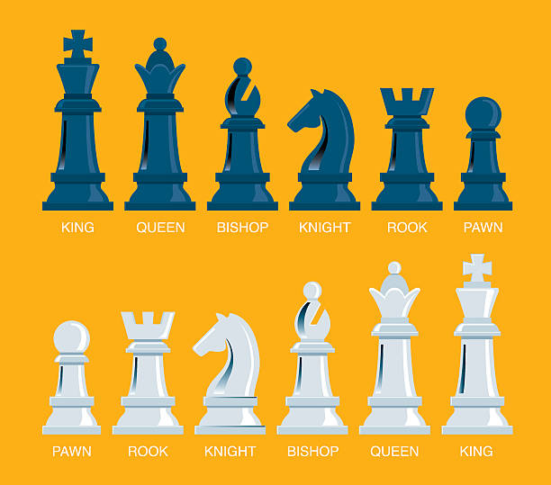 Team with chess pieces Team with chess pieces chess clipart stock illustrations