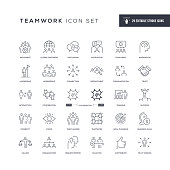 29 Teamwork Icons - Editable Stroke - Easy to edit and customize - You can easily customize the stroke with