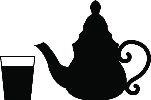 stockillustraties, clipart, cartoons en iconen met teapot isolated on white - africa cup