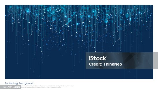 istock Technology mother board blue Background 1267065448